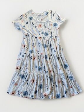NWT Floral Tiered Maxi Dress 2X Plus Size In'Voland Boho Summer Prairie Wedding